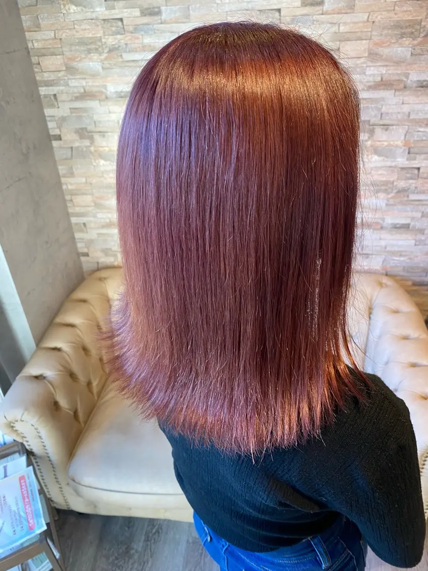 カラー ブラウンカラー ピンクカラー ヘアカラー サイトウ 南柏のヘアスタイル