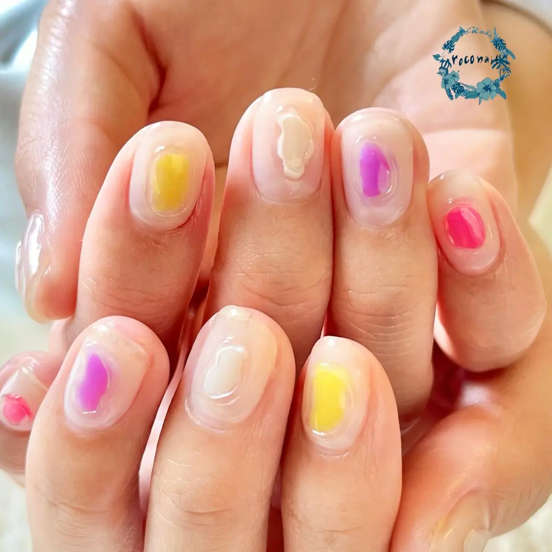 ネイル ぷっくりネイル ハンドネイル roconail ヒロコのネイルデザイン