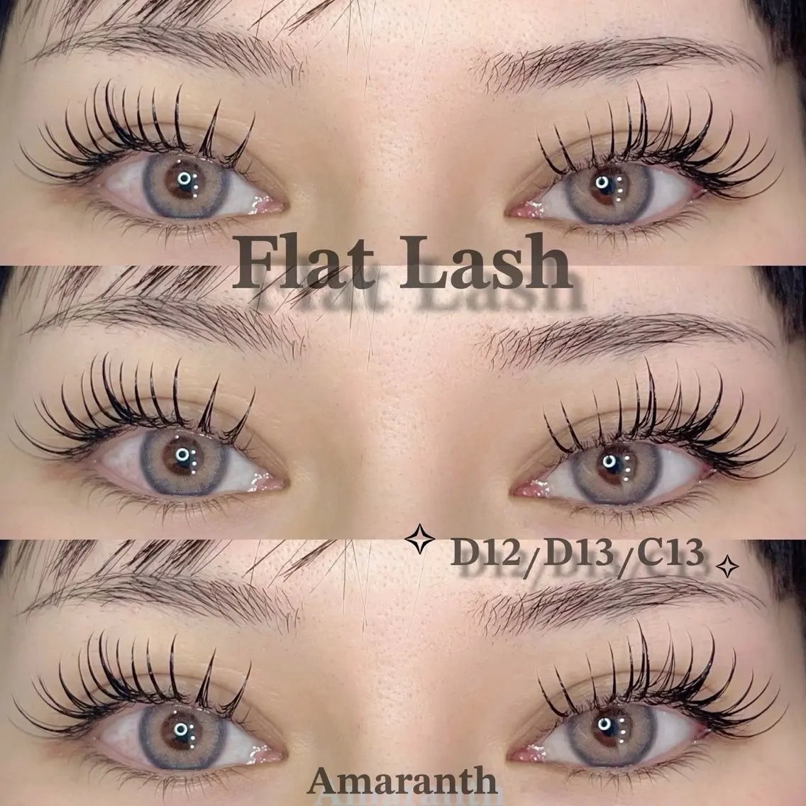 マツエク・マツパ フラットラッシュ 【Amaranth】 立川店🌟のマツエク・マツパデザイン