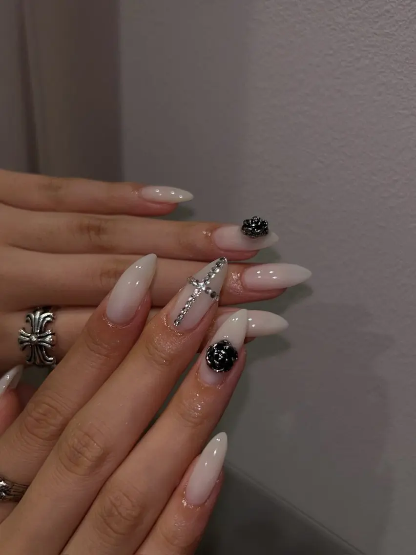 ネイル 韓国ネイル ロングネイル シンプルネイル ワンホンネイル ハンドネイル nailsby kotomiのネイルデザイン