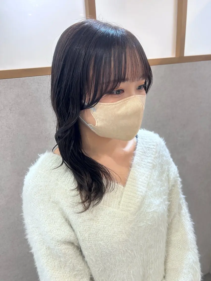 ❣️伸ばしている方オススメ❣️お顔まわりカット✨+透明感と艶trend カラー🌼【カラーのみも⭕️】🫯🫯🫯の写真