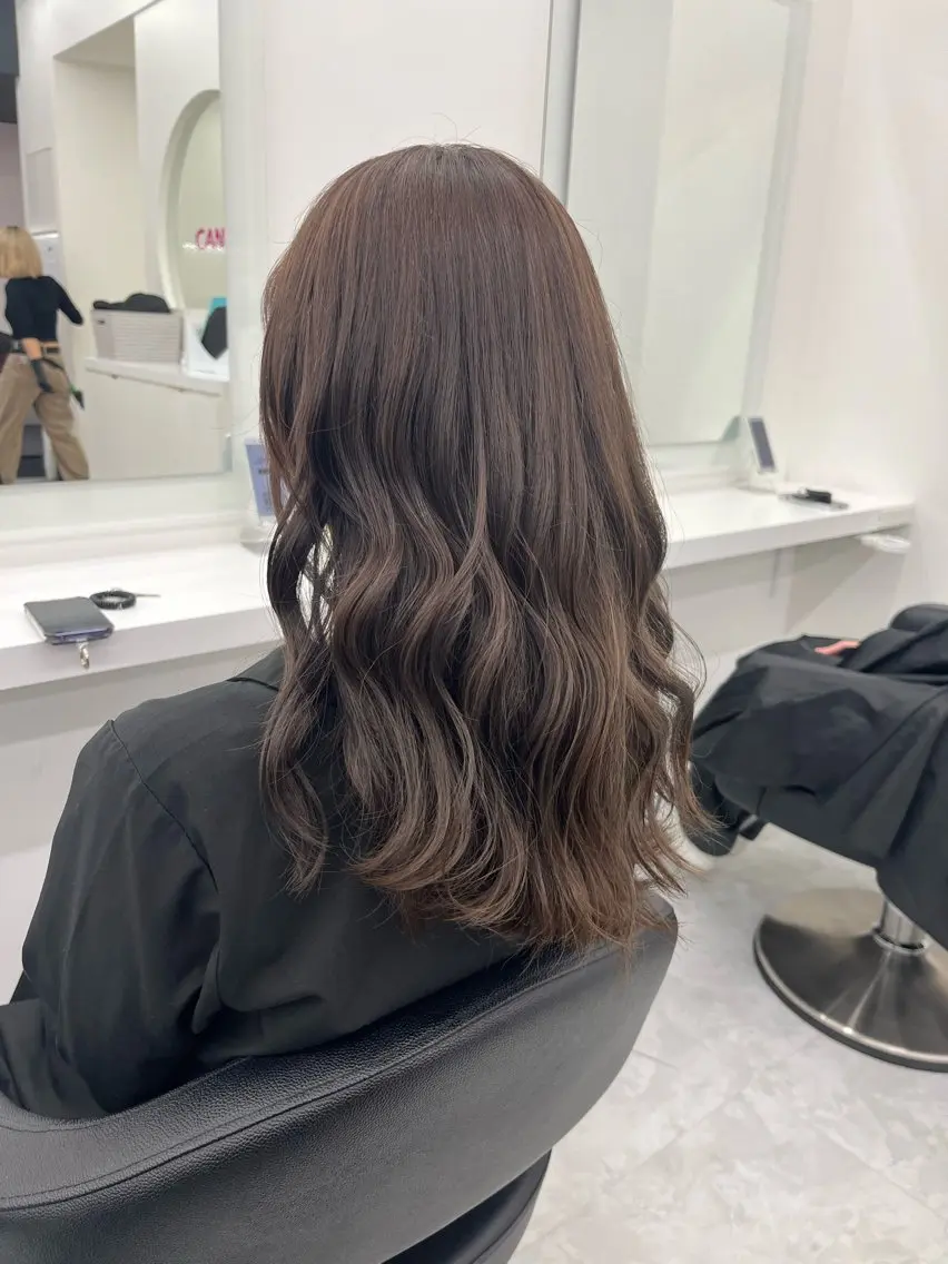 ロング カラー ブラウンカラー オリーブブラウン 💖トレンド春夏 カラー💖FUTAのヘアスタイル