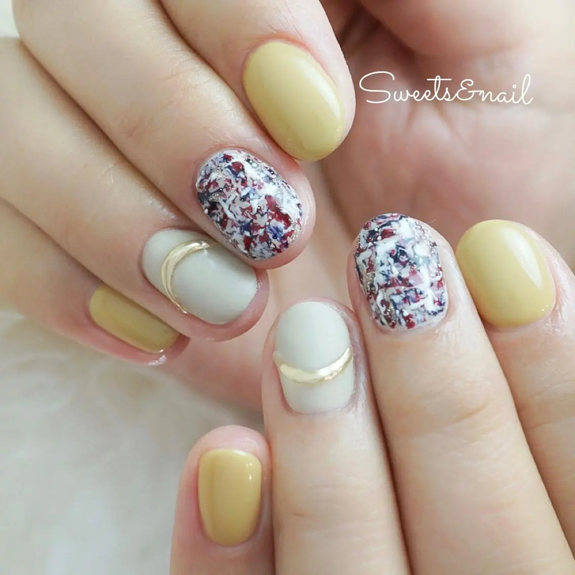 ネイル カジュアル ジェルネイル マットネイル ニュアンスネイル ぷっくりネイル Sweets& nail みなこのネイルデザイン