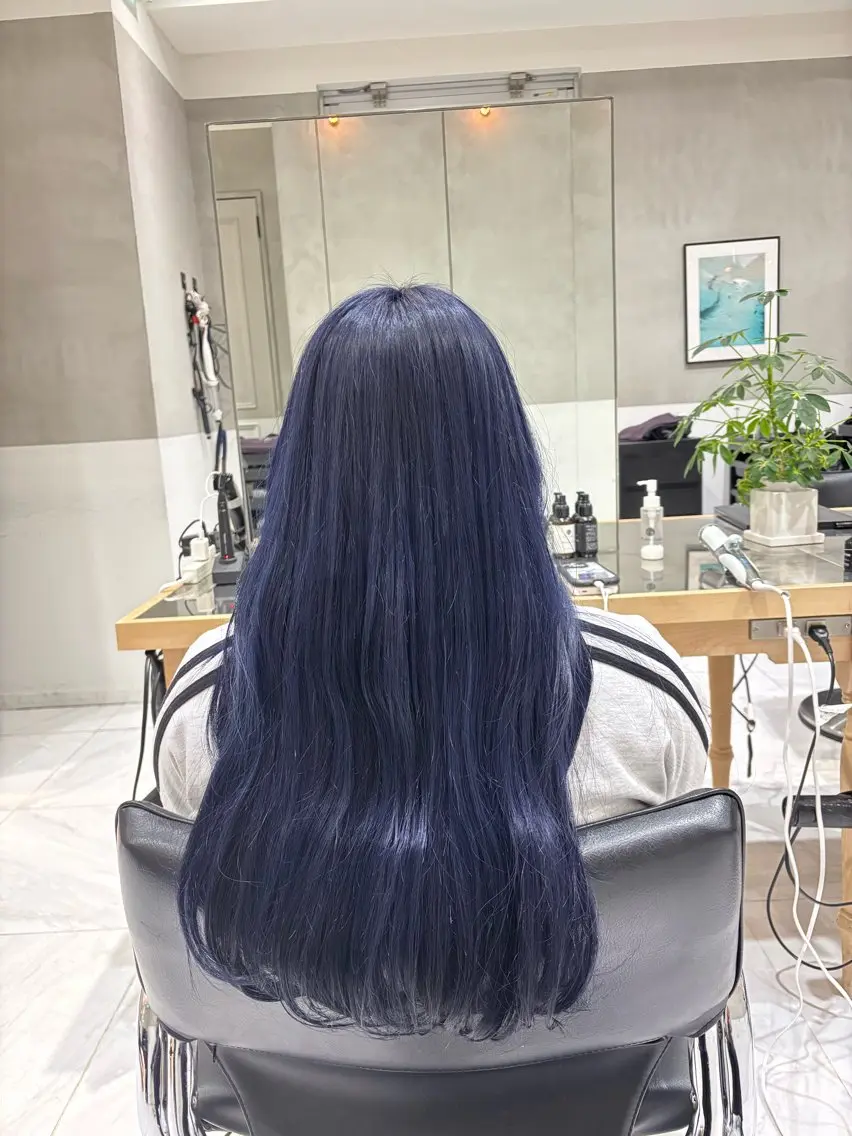 ロング カラー ヘアアレンジ ヘアカラー 似合わせカットカラー 💎モエのヘアスタイル
