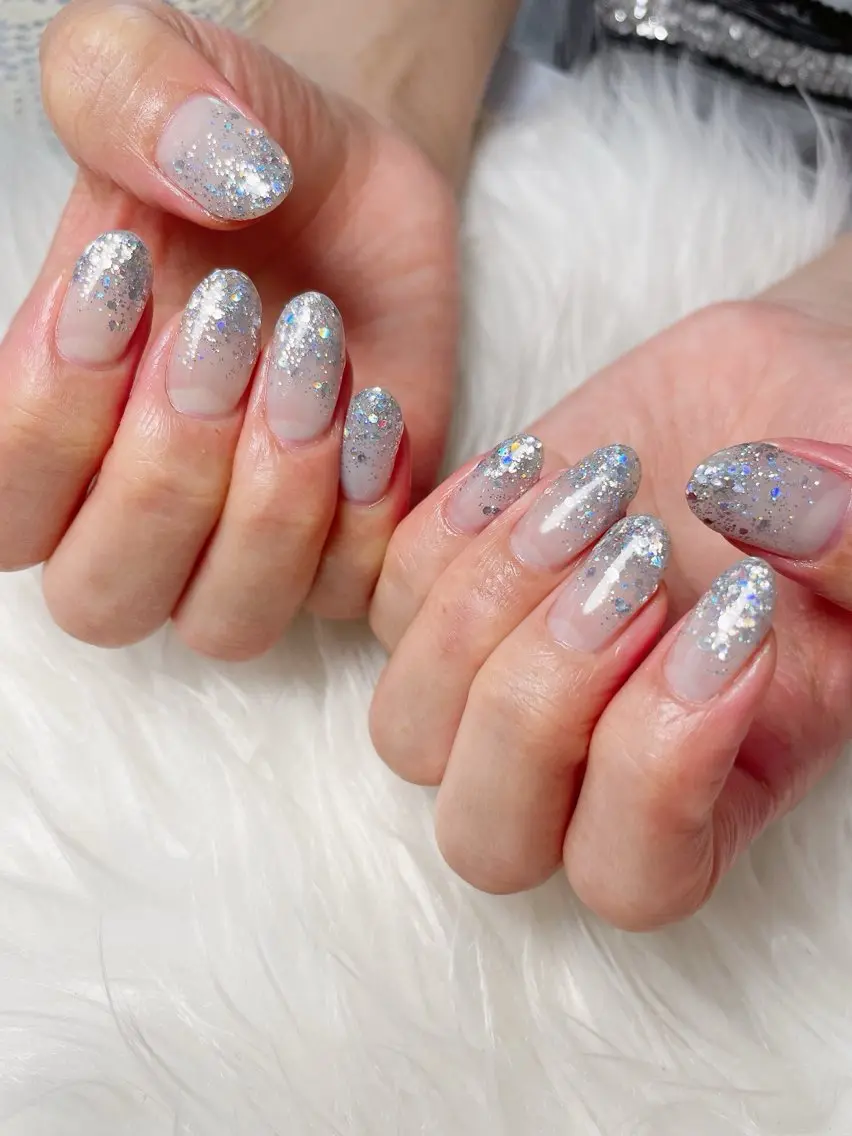 ネイル グラデーション ラメ(グリッター) ラメグラデーション ハンドネイル nailsalon Rinのネイルデザイン