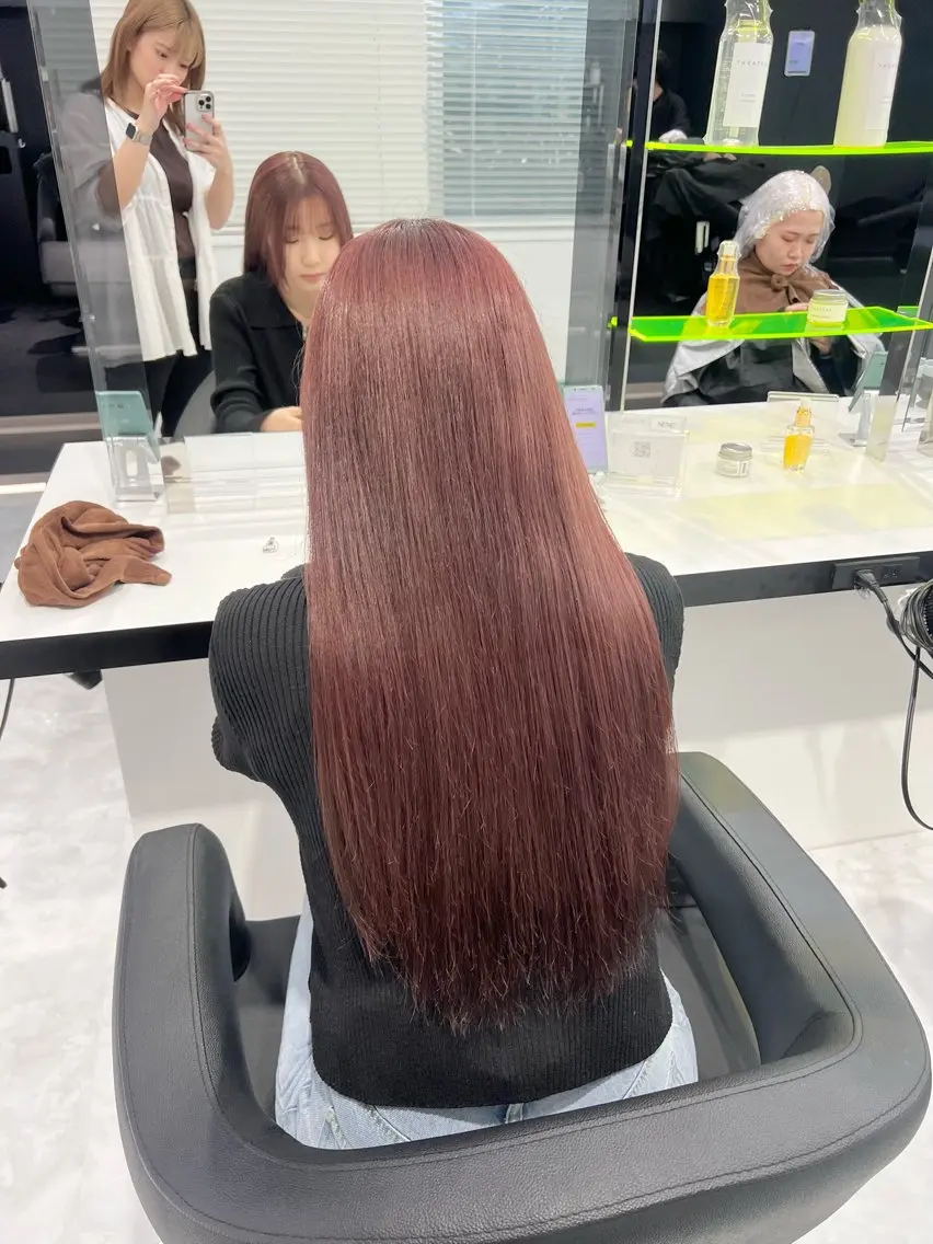 セミロング カラー ヘアカラー トリートメント ヘアセット カラー指名NO.1 🌈Neneのヘアスタイル