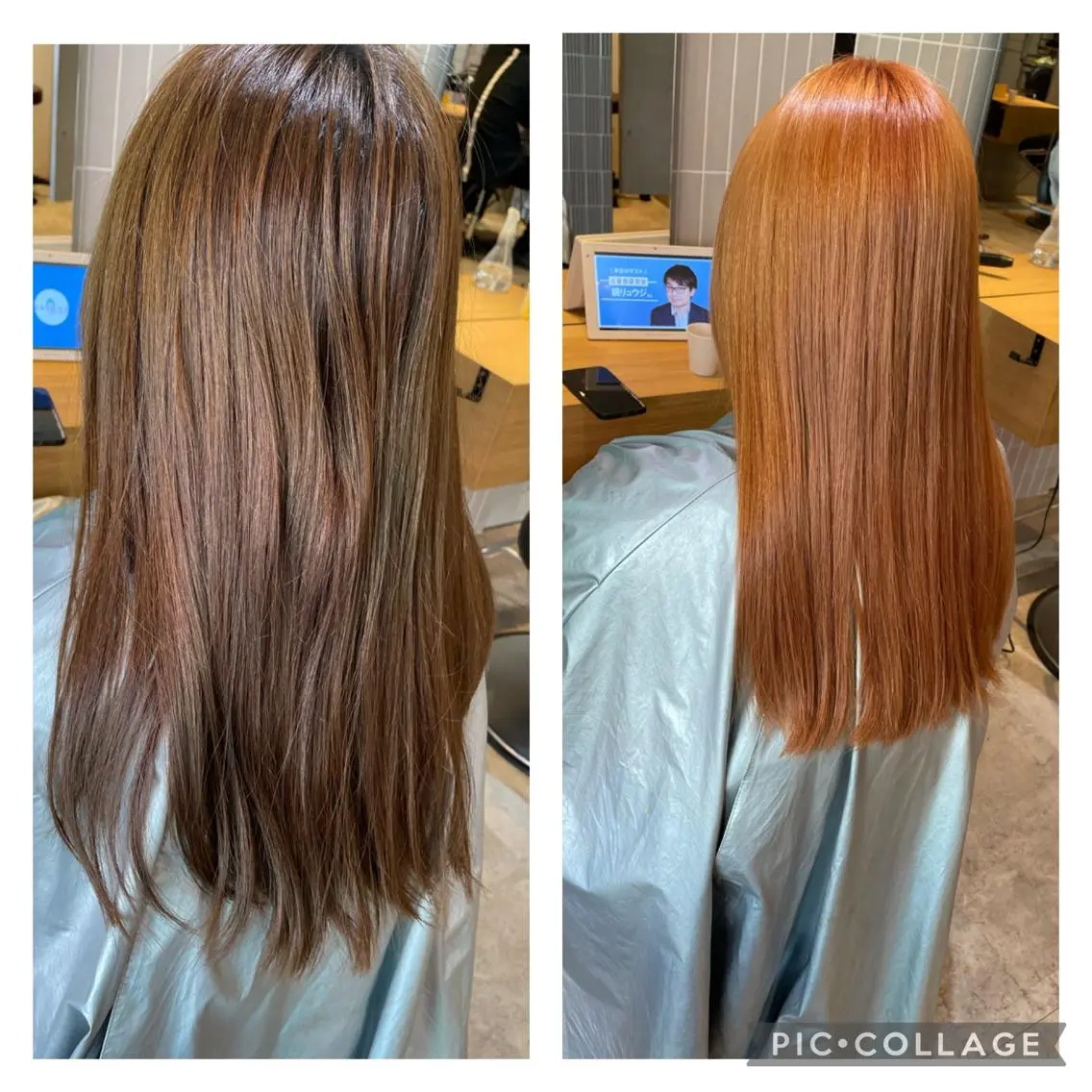 ロング 複雑履歴に対応ブリー チ無しダブルカラーのヘアスタイル
