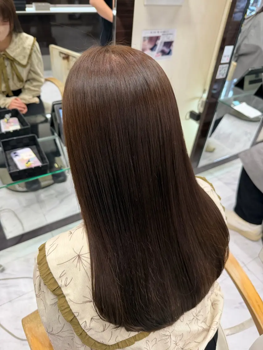ロング カラー ベージュカラー ブリーチ ブリーチなしカラー 🌼杉田 胡桃🌼のヘアスタイル