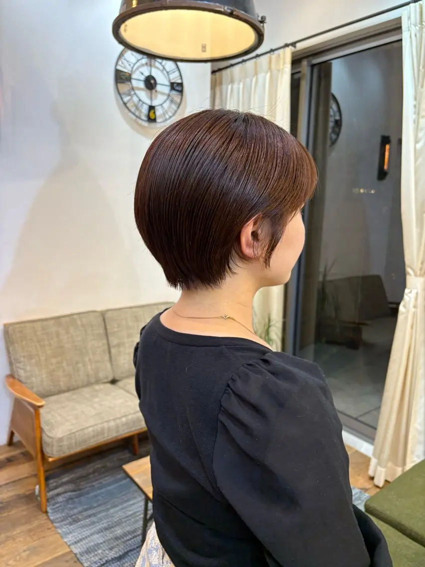 ショート 丸みショート ショートヘア 似合わせカット‪// 鶴我万唯華のヘアスタイル