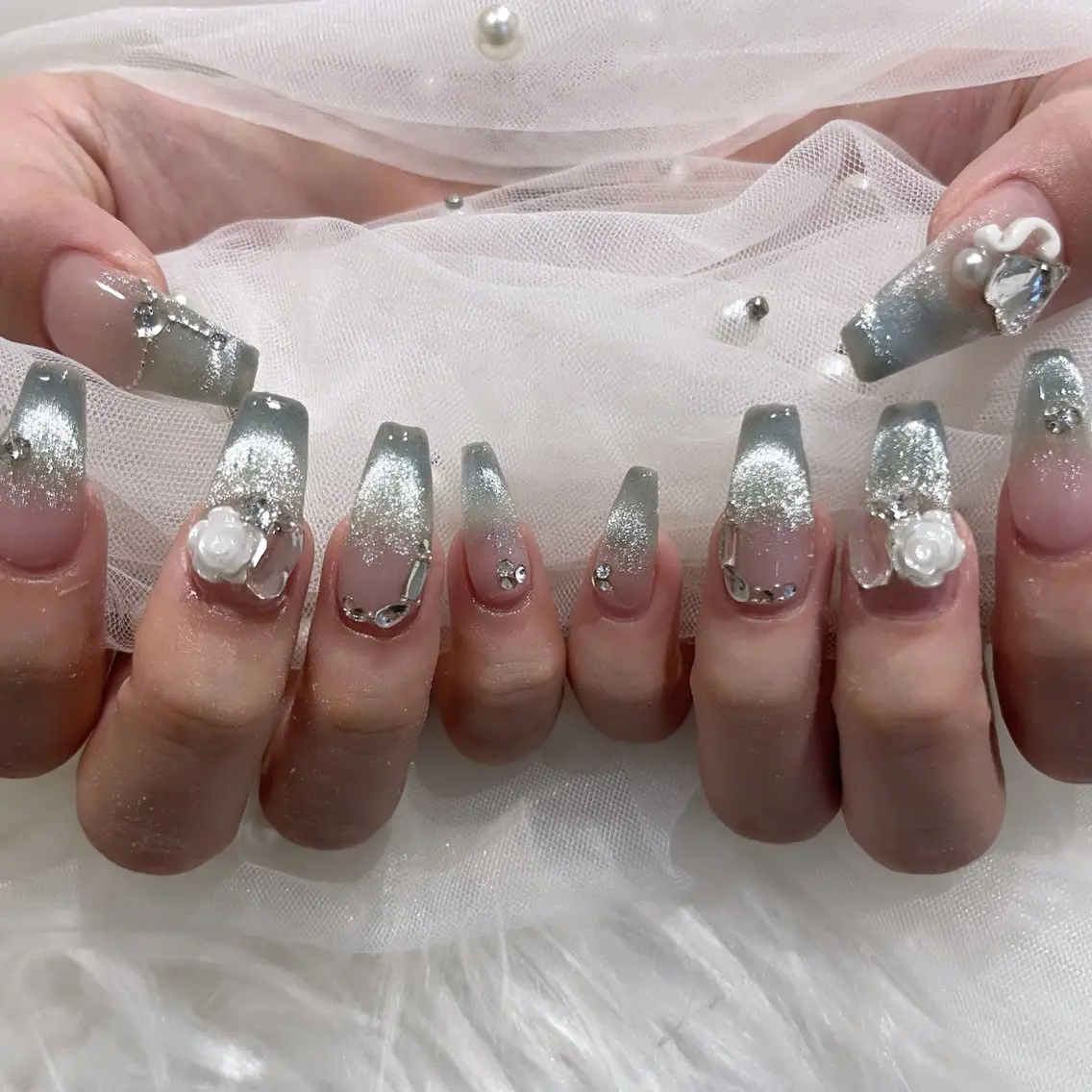 ネイル ハンドネイル 🧁fein. nana🩵のネイルデザイン