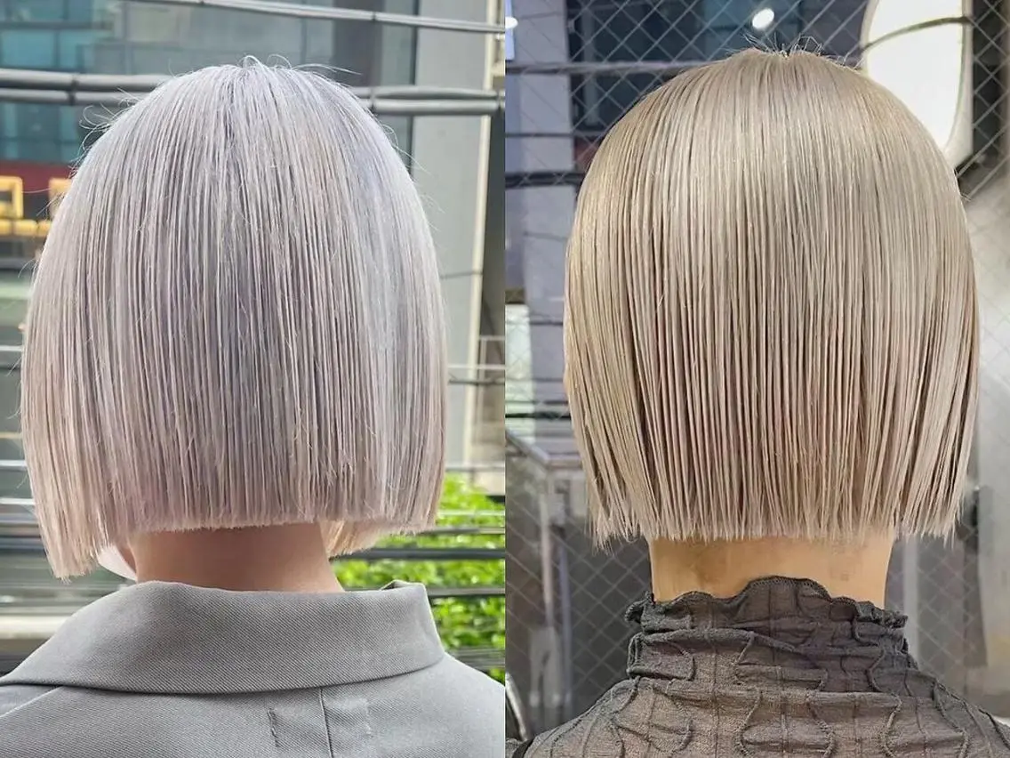 ショート カット ヘアカラー トリートメント ARCANAブリーチ ダブルカラー🌟原宿のヘアスタイル