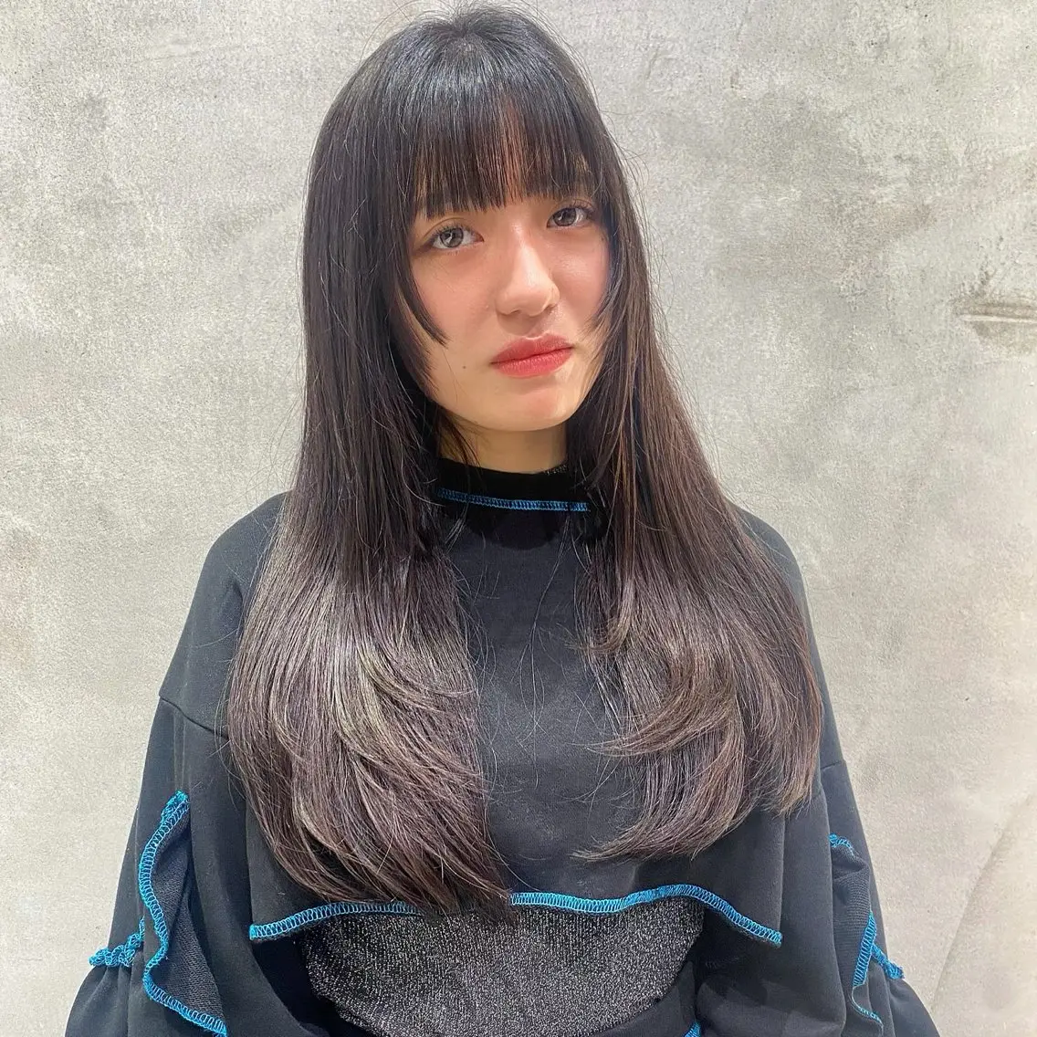 ロング レイヤーカット トリートメント カット トリートメント SHICENEケイ レイヤーカット🦋のヘアスタイル