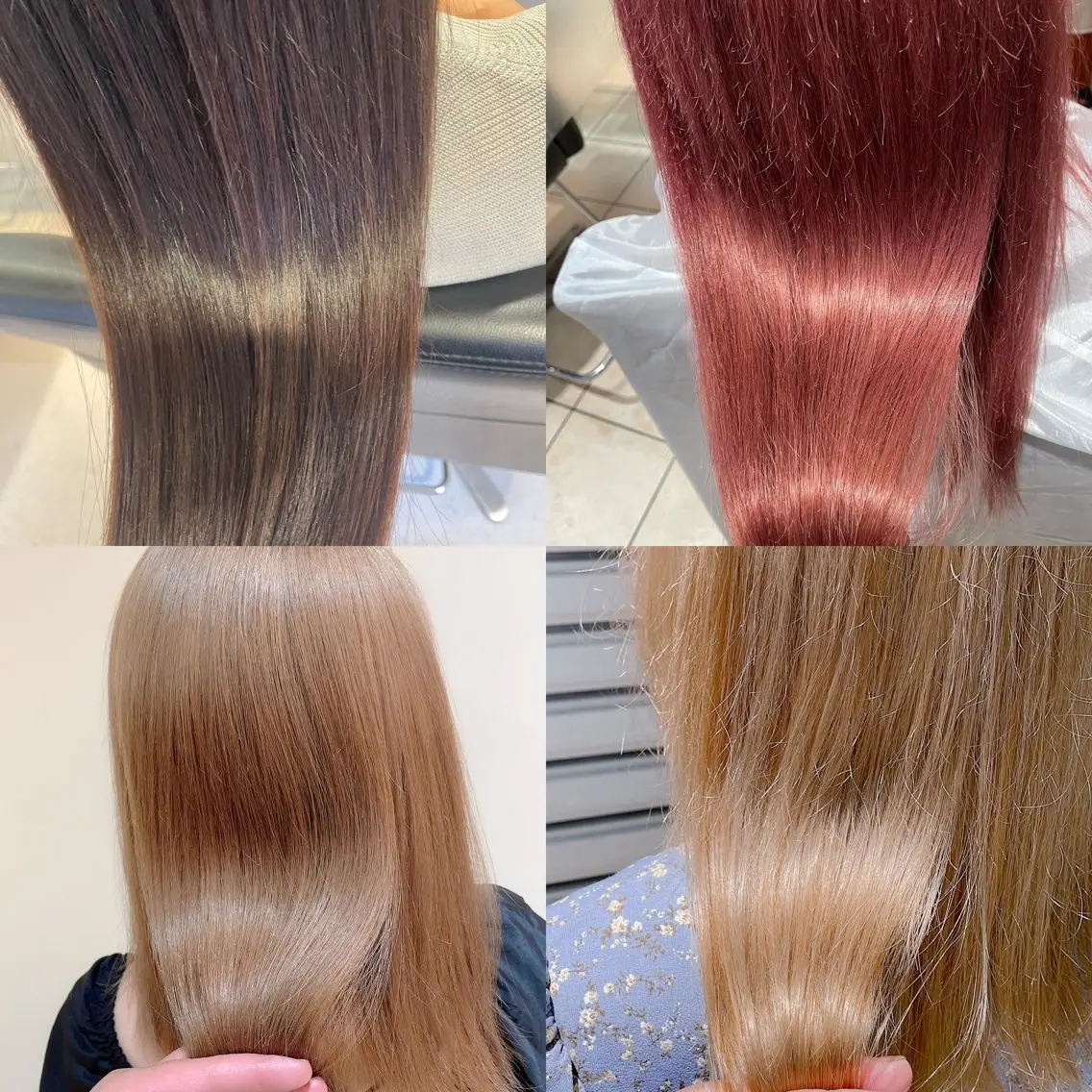 セミロング カラー NINE+/代表 ブリーチ特化型サロンのヘアスタイル