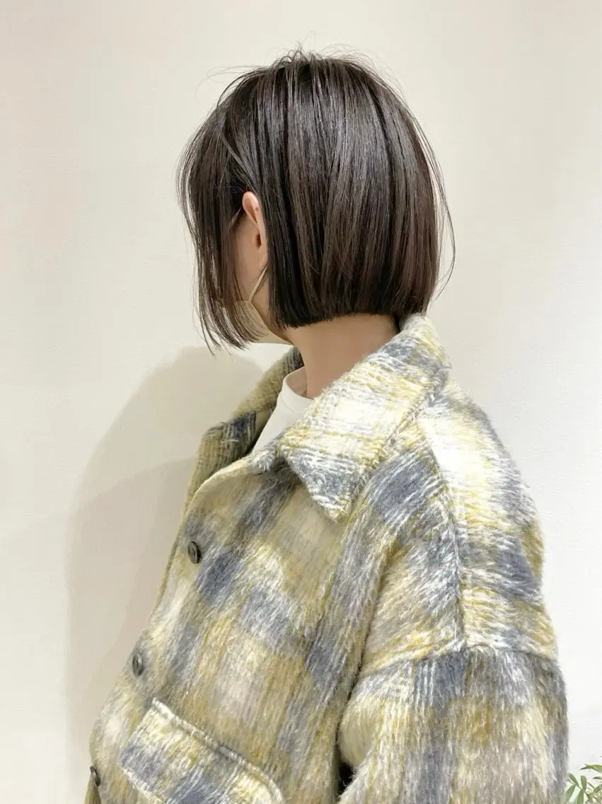 ショート ショートボブ ショートレイヤー ボブ レイヤーカット ショートヘア jyui/原宿 ハイトーン/デザインのヘアスタイル