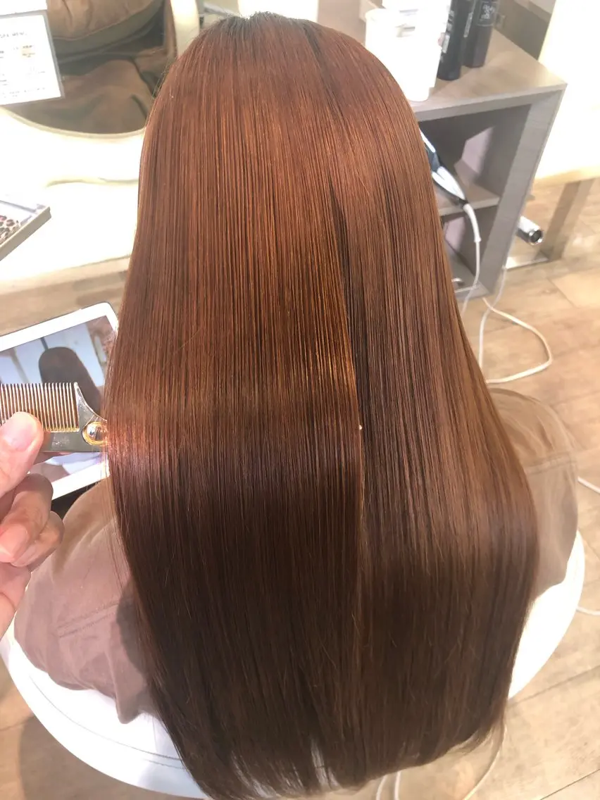 ロング カラー 透明感カラー 髪質改善 門田 恭弥のヘアスタイル