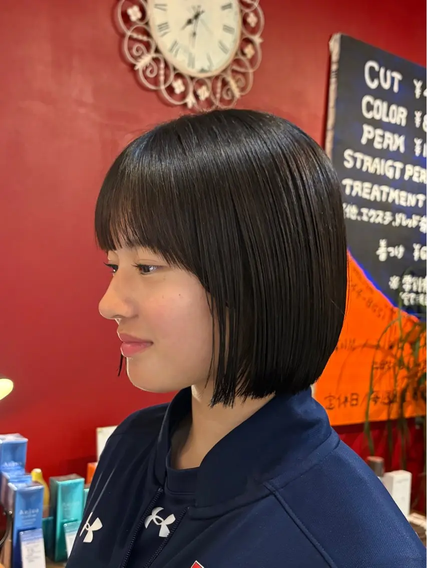 ショート ボブ カット ORe'S HAIR BE GLaDユウナのヘアスタイル