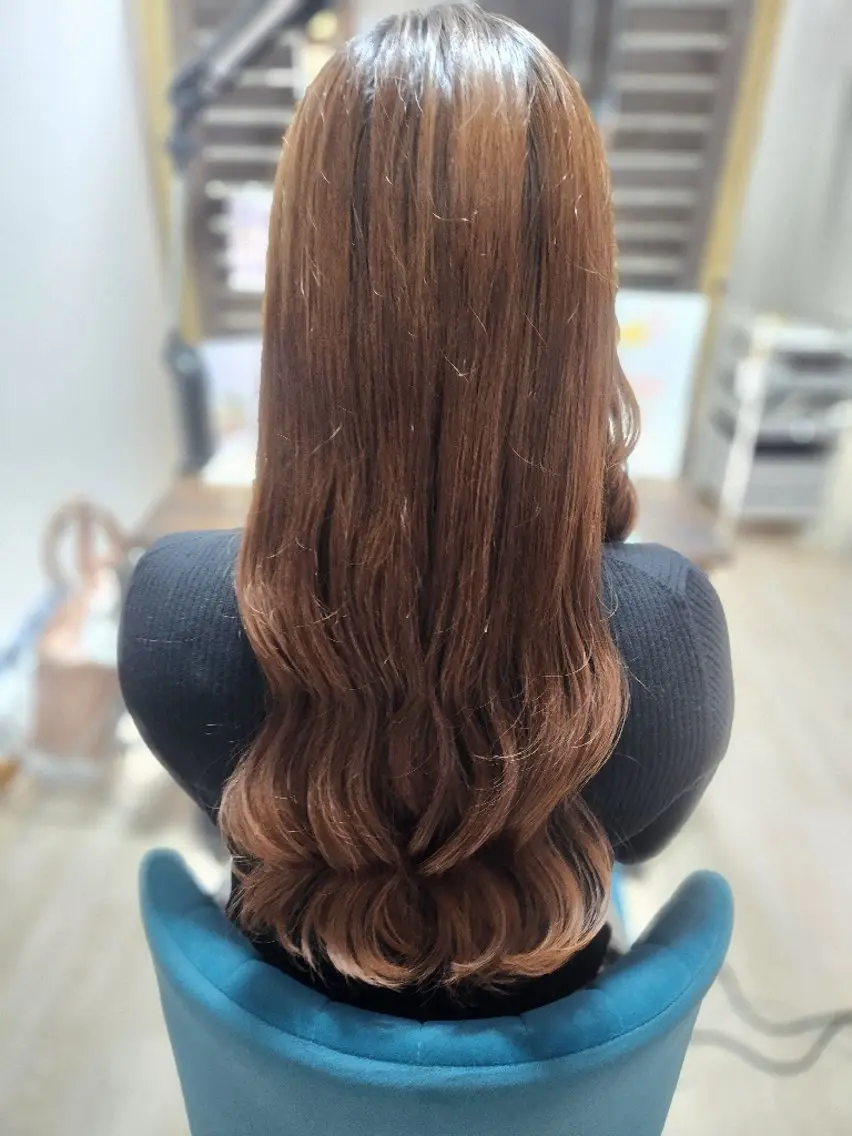 ロング ヘアアレンジ ヨシンモリ ヘアセット サロンソレイユ(マツ エク/ヘアセット)のヘアスタイル