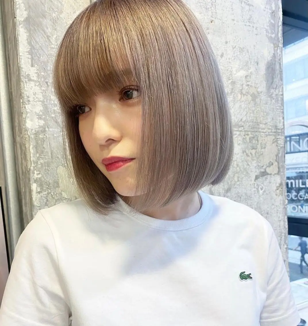 ショート カラー ヘアアレンジ 福岡似合わせレイヤー /ウルフ/ハイトーンのヘアスタイル