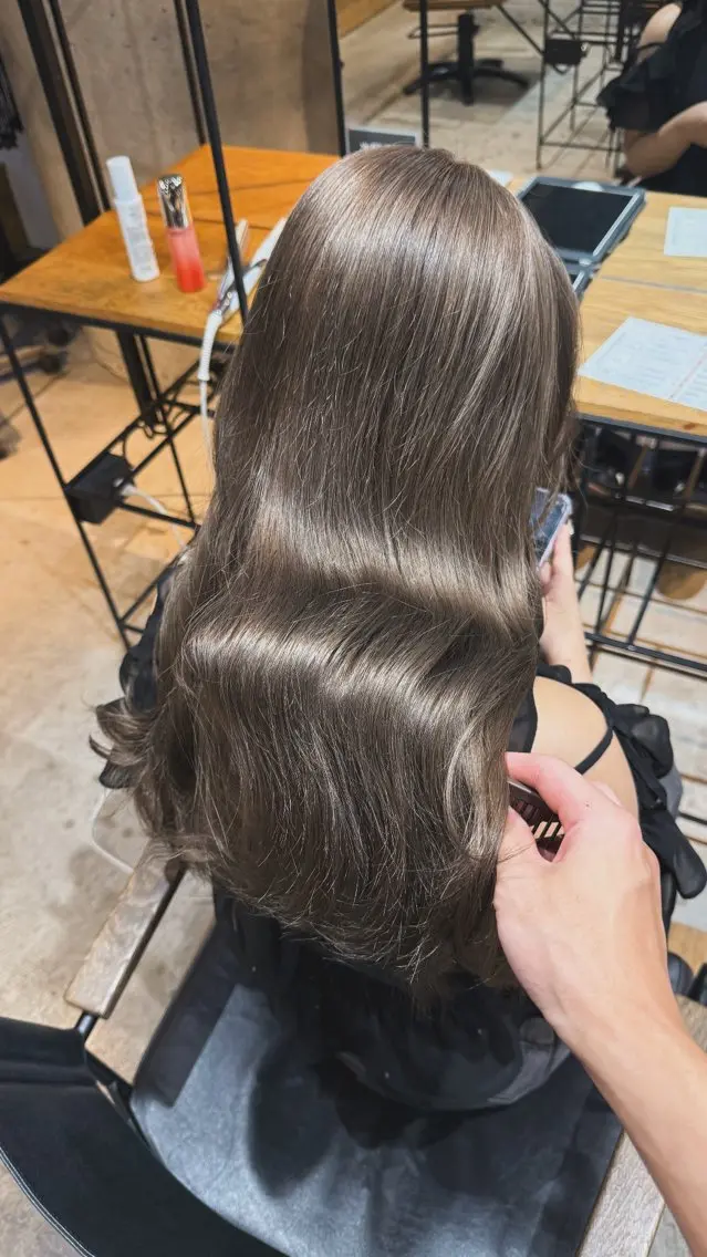 ミディアム ヘアカラー トリートメント ダブルカラー/レイヤ ー新潟駅/谷口大海のヘアスタイル