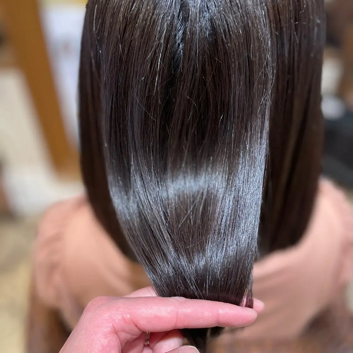 ロング 髪質改善縮毛矯正 美容師✂️山崎竜二のヘアスタイル