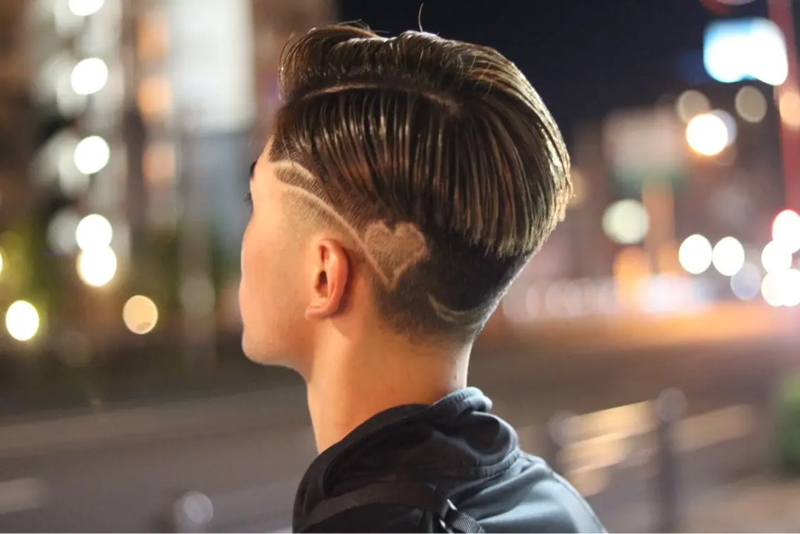 ショート メンズ フェードカット カット trace こはくのヘアスタイル