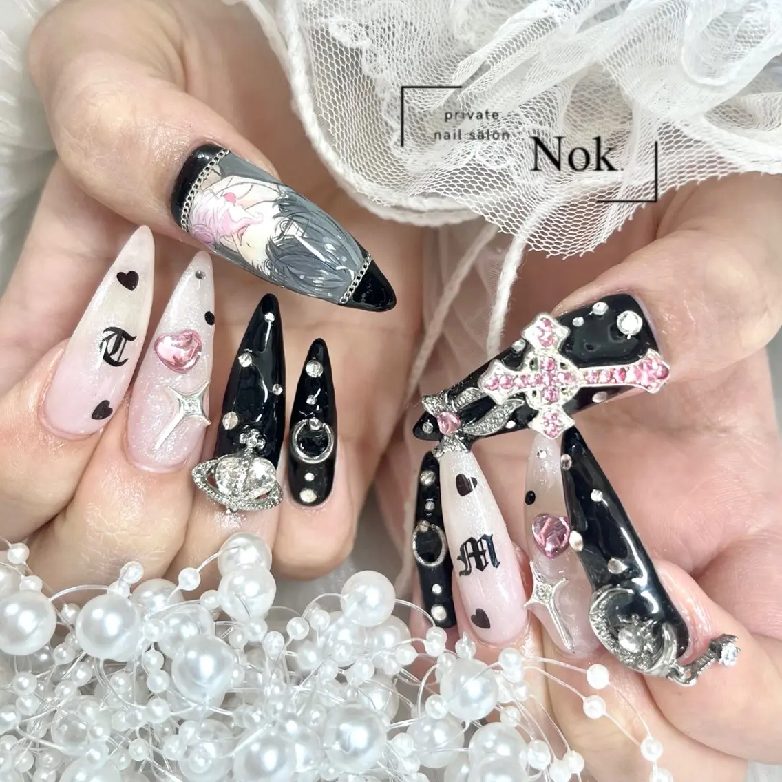 ネイル ハンドネイル 池袋痛ネイル Nok. 渡辺のネイルデザイン