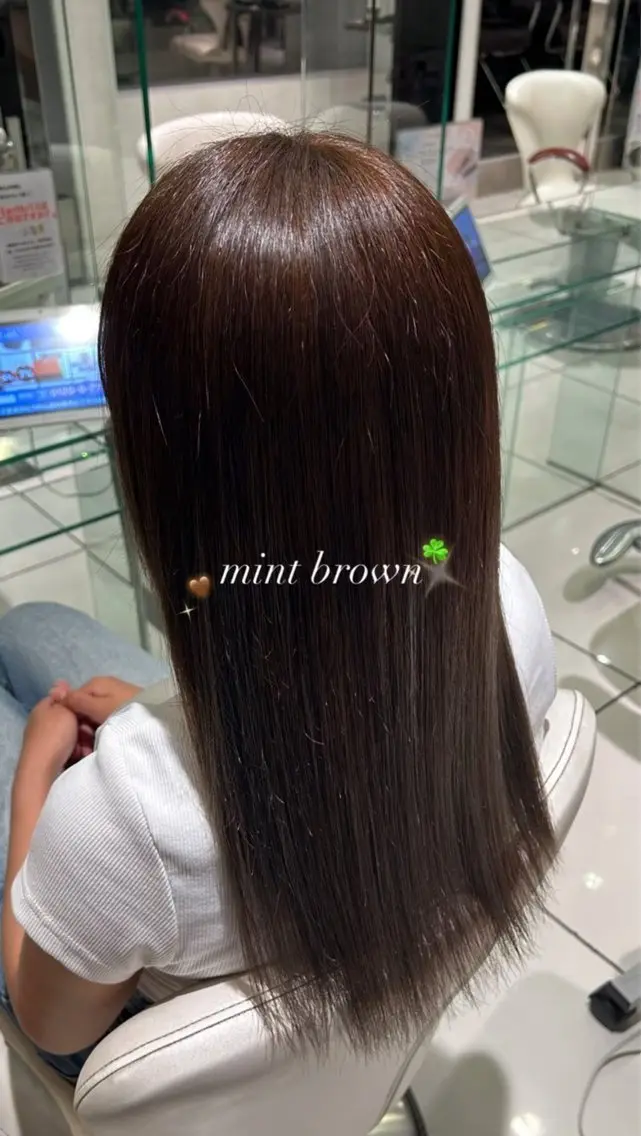 カラー ブラウンカラー ミント ✧ひなた✧︎ EARTH北習志野店のヘアスタイル