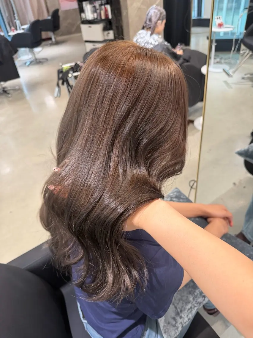 ロング カラー ヘアカラー caho/大阪梅田 韓国ヘア♡のヘアスタイル