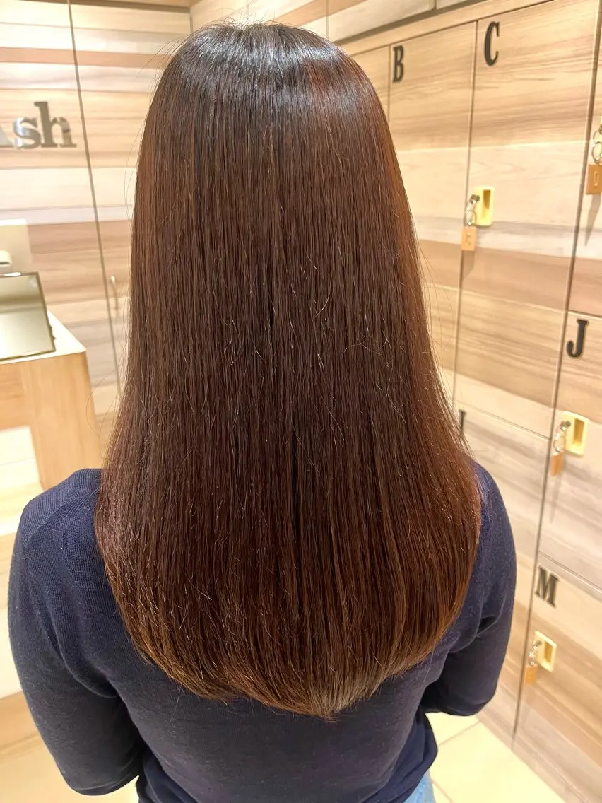 ロング パーマ レイヤーカット 縮毛矯正 髪質改善/縮毛矯正 /菊島樹希のヘアスタイル