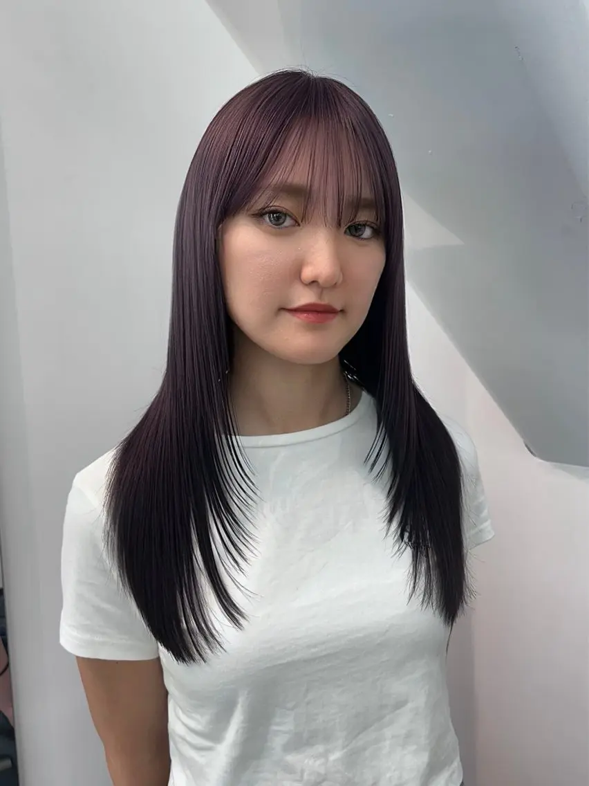 ロング レイヤーカット Hinata🛸 ハイトーン美容師のヘアスタイル