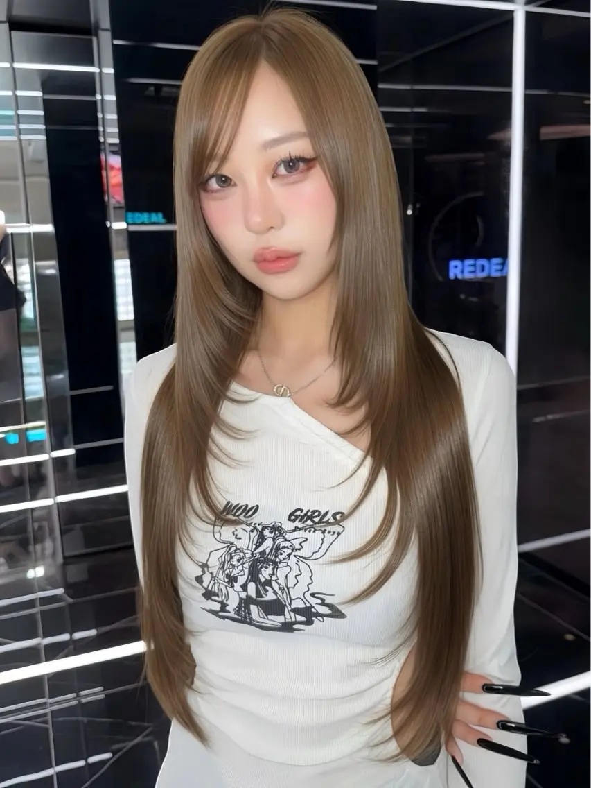 ロング カラー カット ヘアカラー トリートメント みうる🎀透明感艶髪 🫧レイヤーカットのヘアスタイル