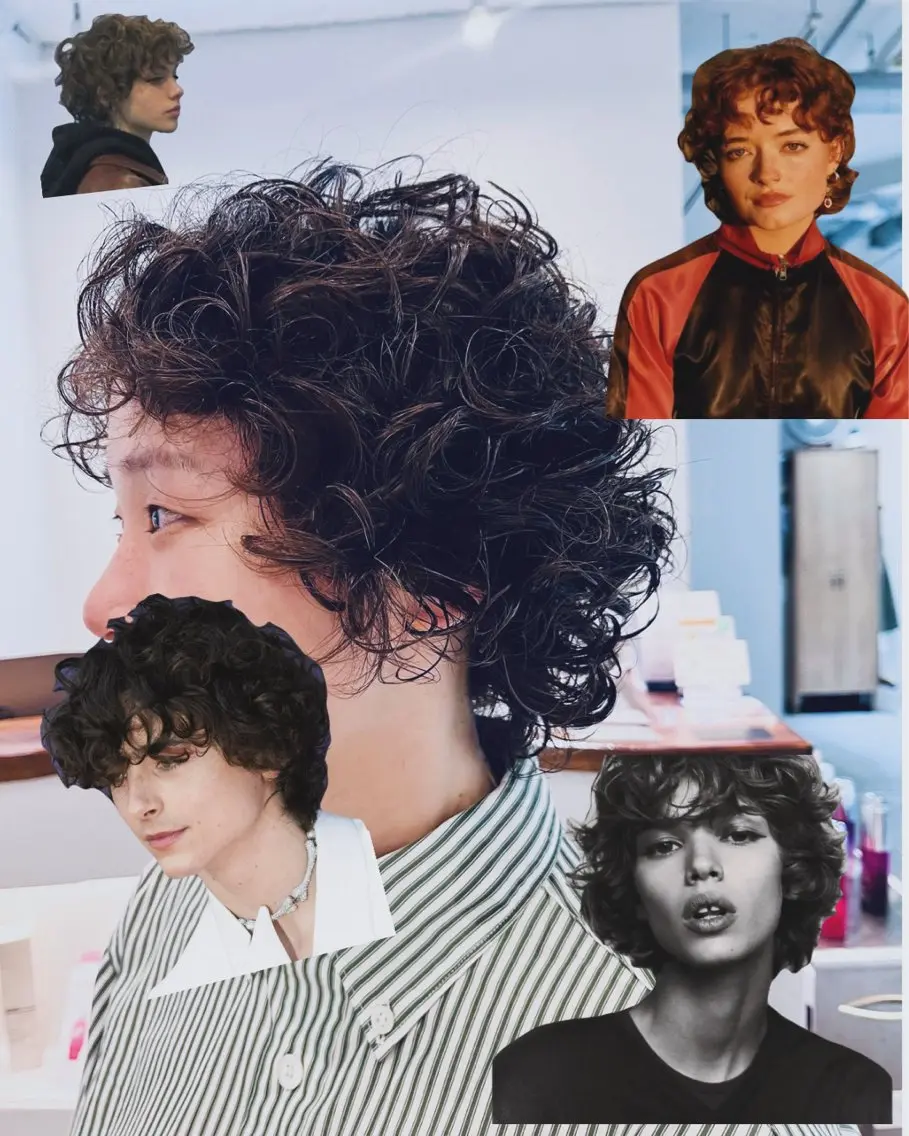 ショート パーマ カット パーマ ヘッドスパ トレンドパーマ 🌱ショート/緒方椋のヘアスタイル