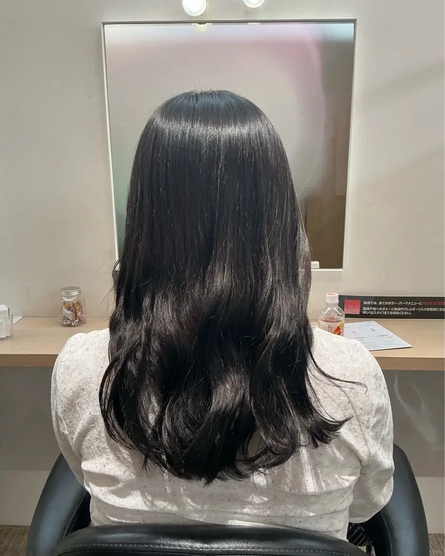 セミロング カラー ヘアカラー トリートメント 謝花 卯依┆͓̽ モデル募集中🪽⋆꙳のヘアスタイル