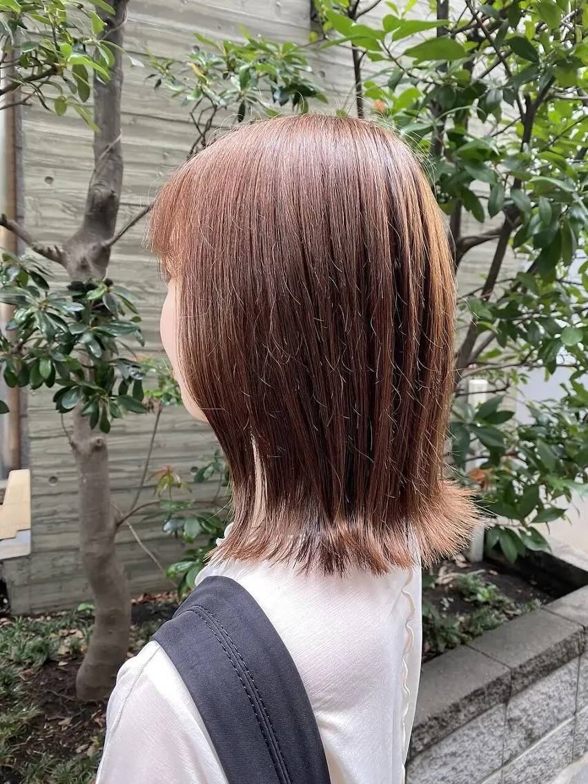 ブリーチなしカラー(白髪染め可)+うる艶トリートメントの写真