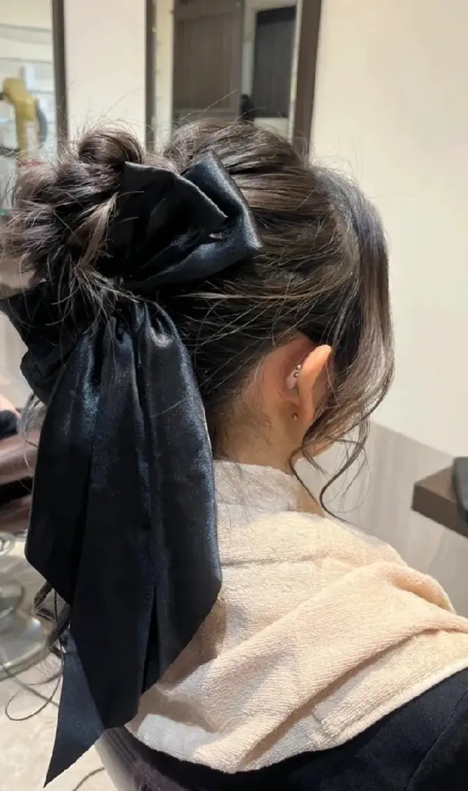 ロング ヘアアレンジ ロング ヘアセット チハル🌙 カラー🌙ヘアセットのヘアスタイル