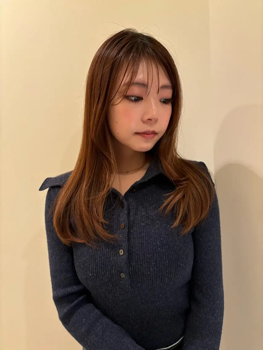 ロング ロングレイヤー レイヤーカット ロング ボブ ホノカのヘアスタイル