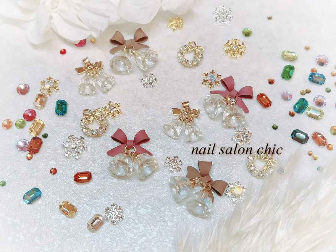 ネイル ワンカラーネイル 冬ネイル クリスマス nail salon chicのネイルデザイン