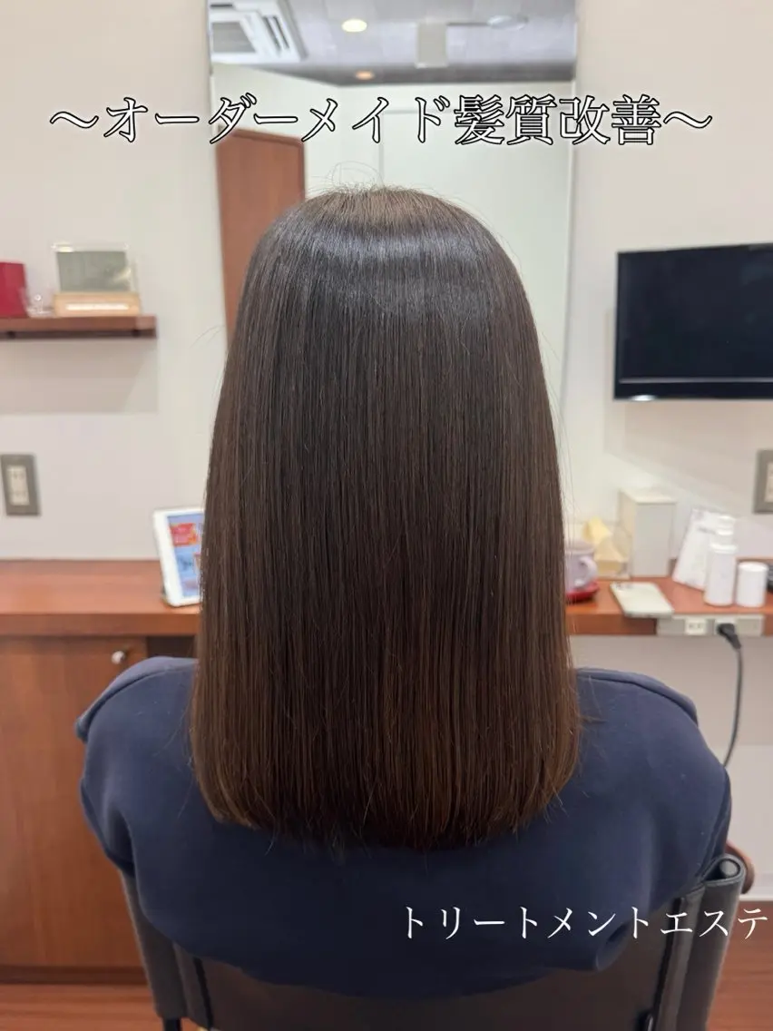 ミディアム 髪質改善 トリートメント Dears 望月のヘアスタイル