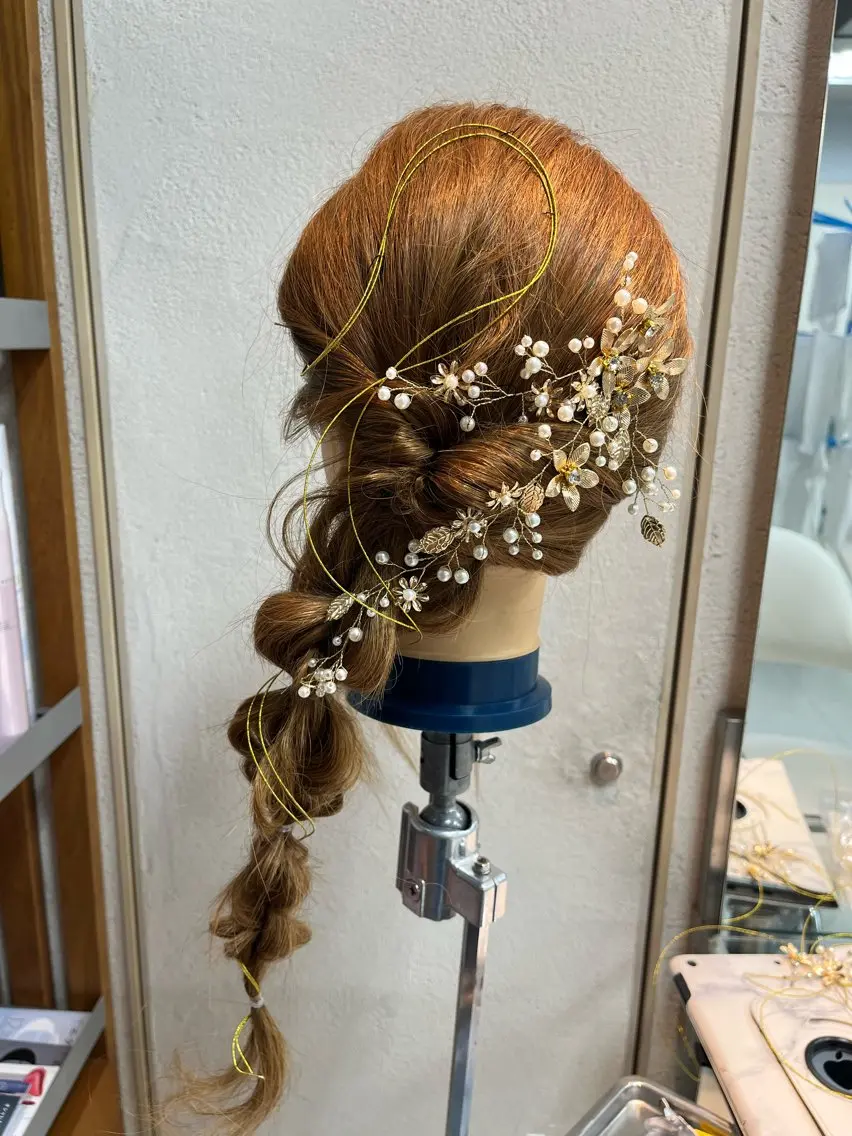 ロング ヘアセット 山﨑 勝大のヘアスタイル
