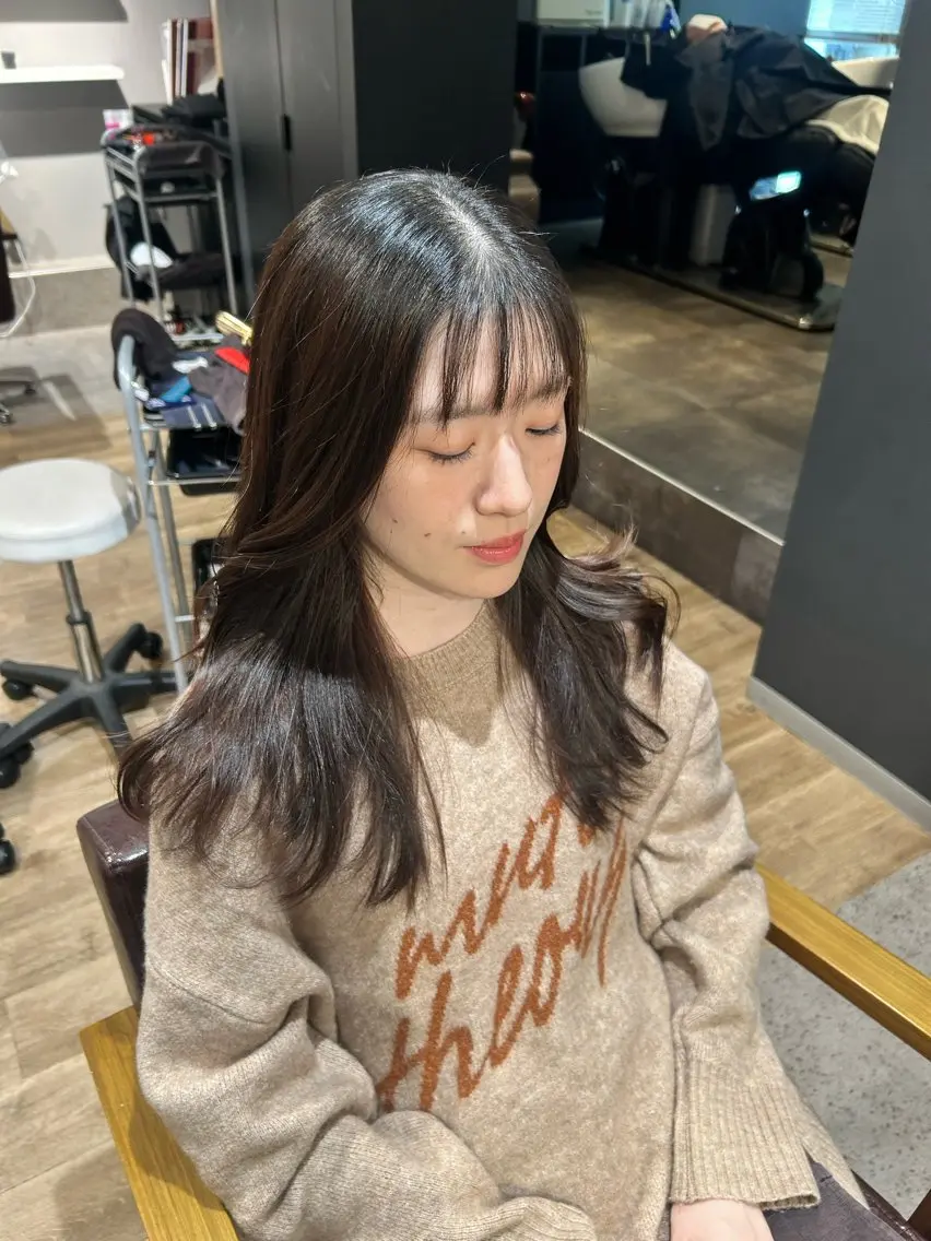 ロング ブリーチ🐰インナー ♡ハイライト♡綾🐰のヘアスタイル