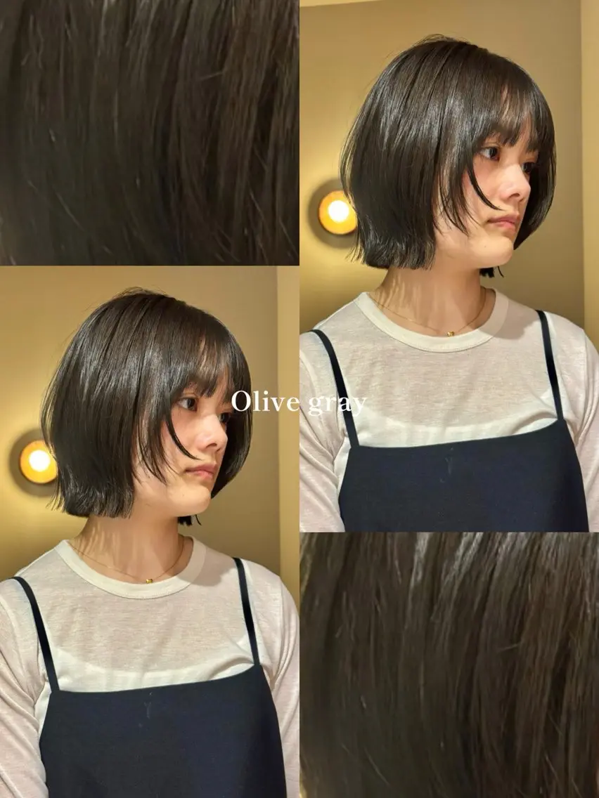 ミディアム カット ヘアカラー トリートメント 透明感カラー 人気NO.1MIYUのヘアスタイル