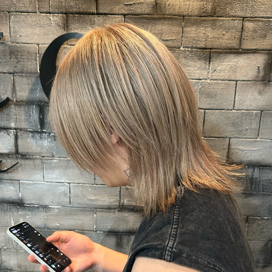 カラー メンズ 🫧💞ハイトーン 瀧田 菜々花🦄🫧のヘアスタイル