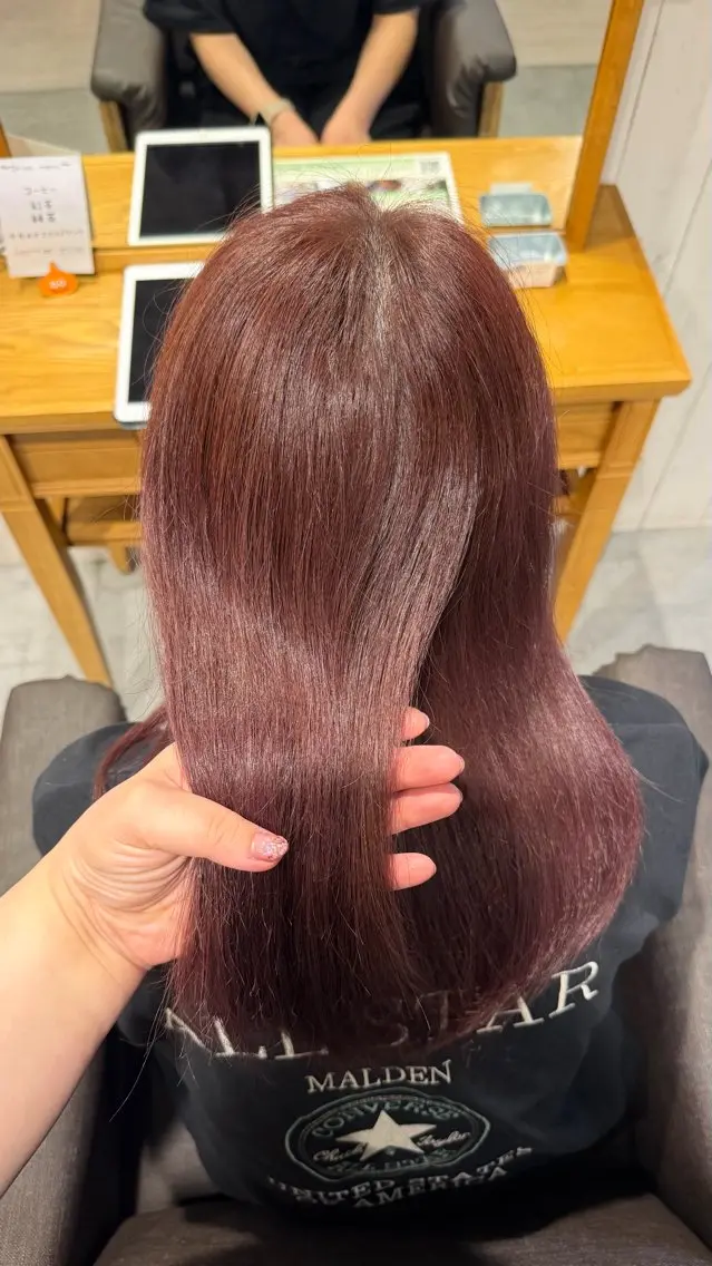カラー ヘアカラー 阿部 楓のヘアスタイル