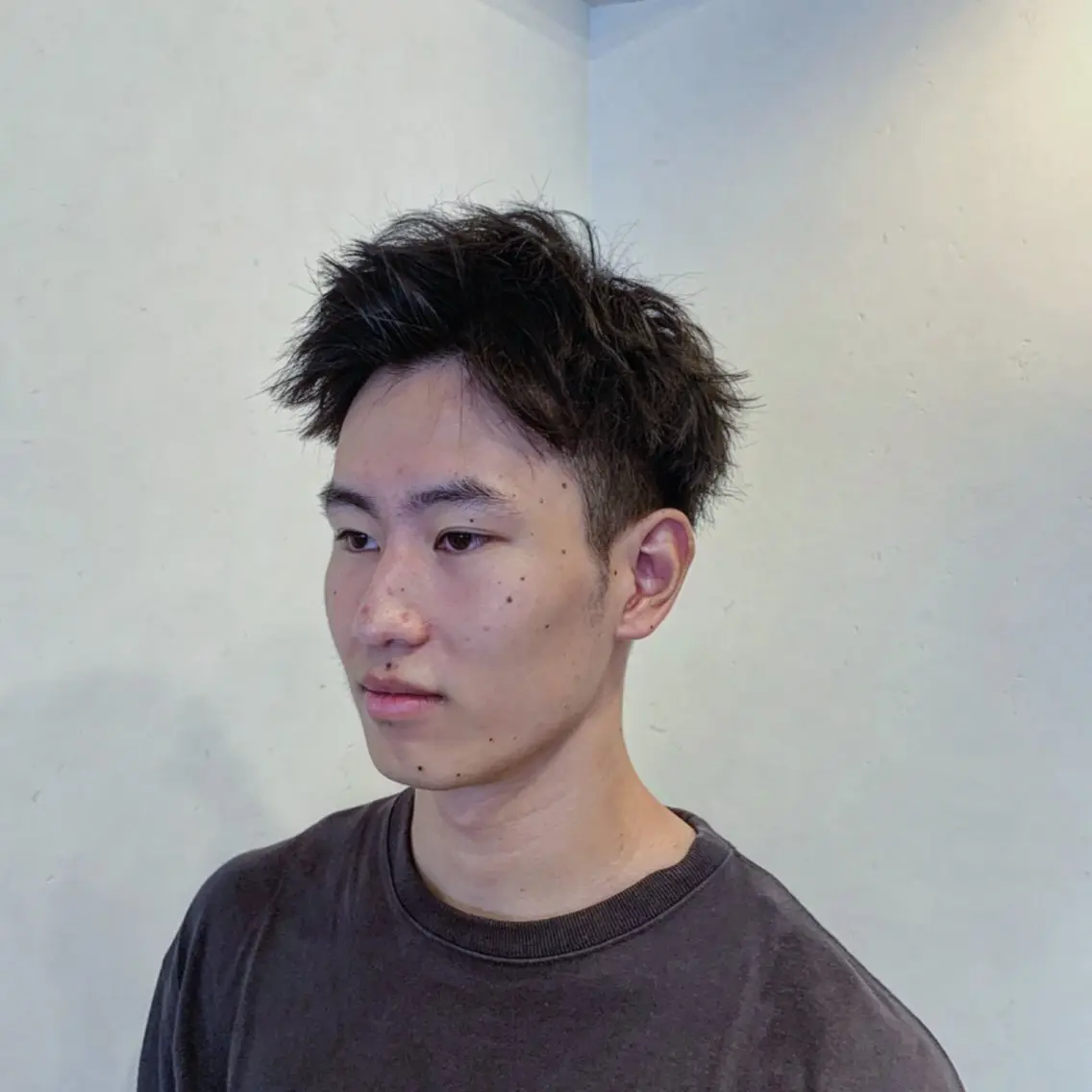 メンズ アップバング カット Cecil hair 西川 翔馬のヘアスタイル