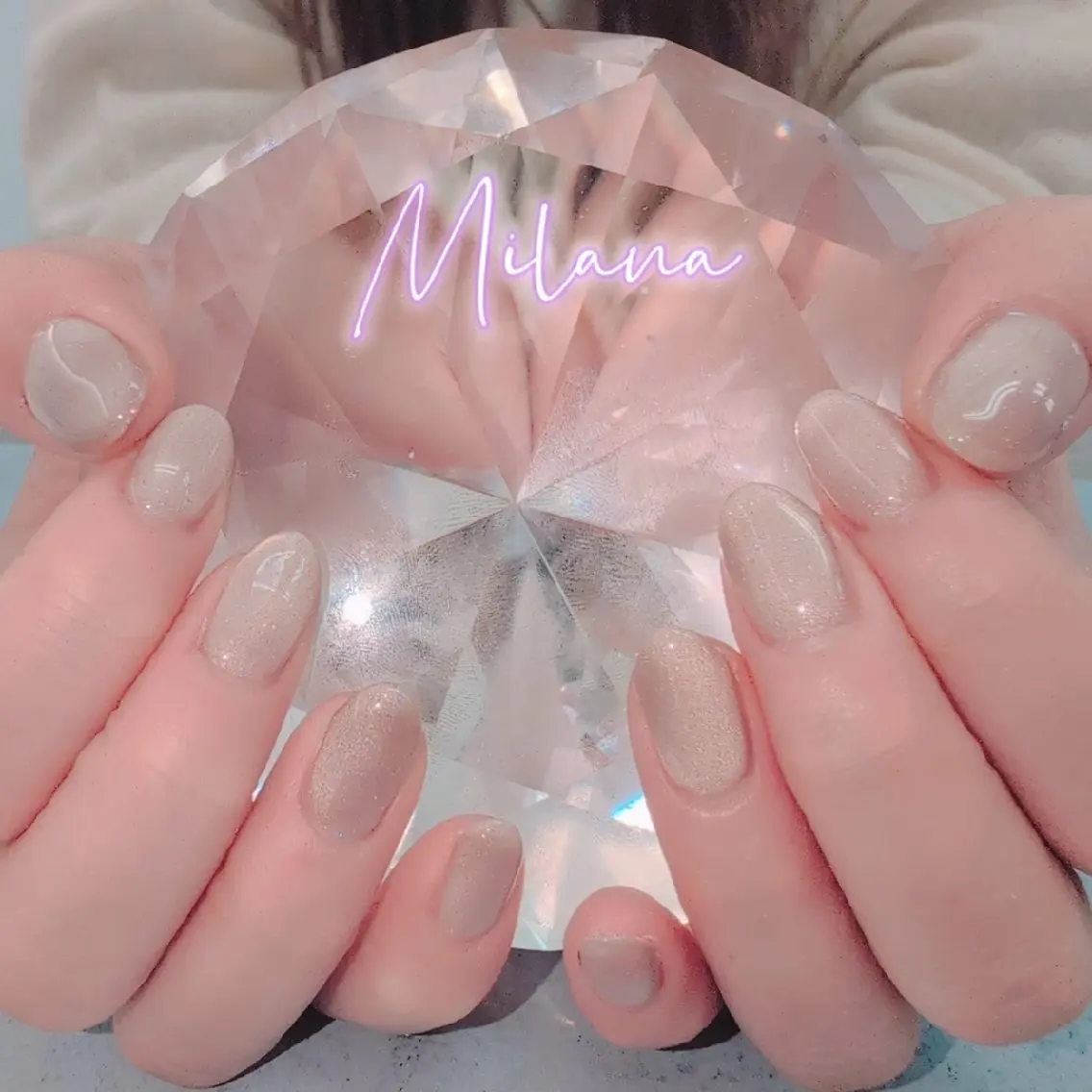 ネイル マグネットネイル ワンカラーネイル ハンドネイル Milana 川瀬のネイルデザイン
