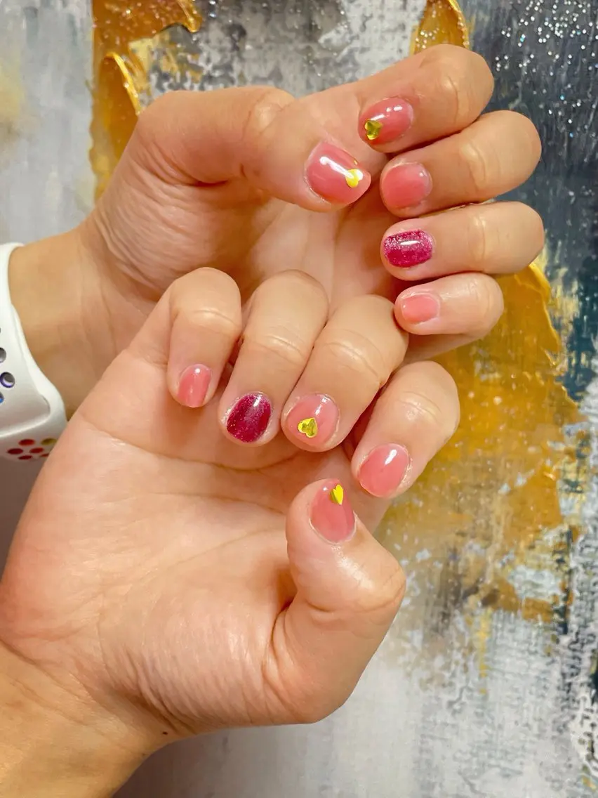ネイル オーロラネイル フットネイル フレンチネイル ジェルネイル 韓国ネイル ハンドネイル mogunail &blowのネイルデザイン
