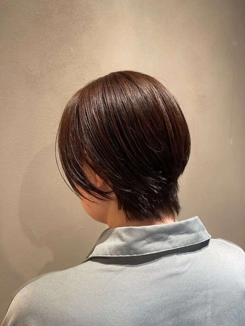 ショート ボブ／メンズパーマ 琢磨のヘアスタイル