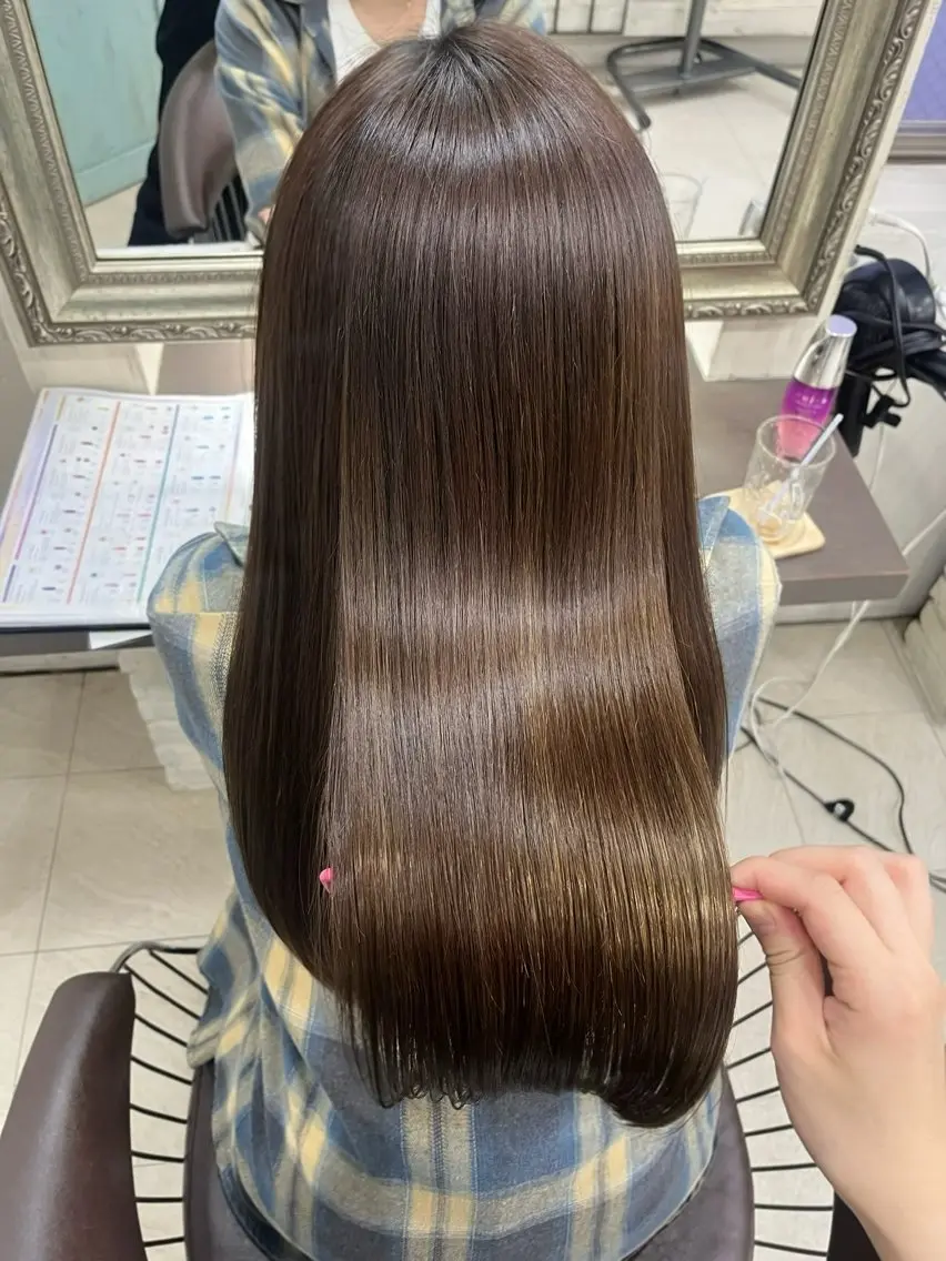 ロング トリートメント ヘアカラー トリートメント 兒玉/艶カラー/ 髪のお悩み相談😌のヘアスタイル