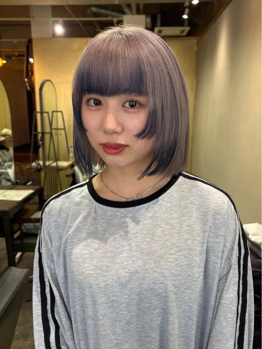 ショート ヘアカラー 褒められる ハイトーン⭐️カノンのヘアスタイル