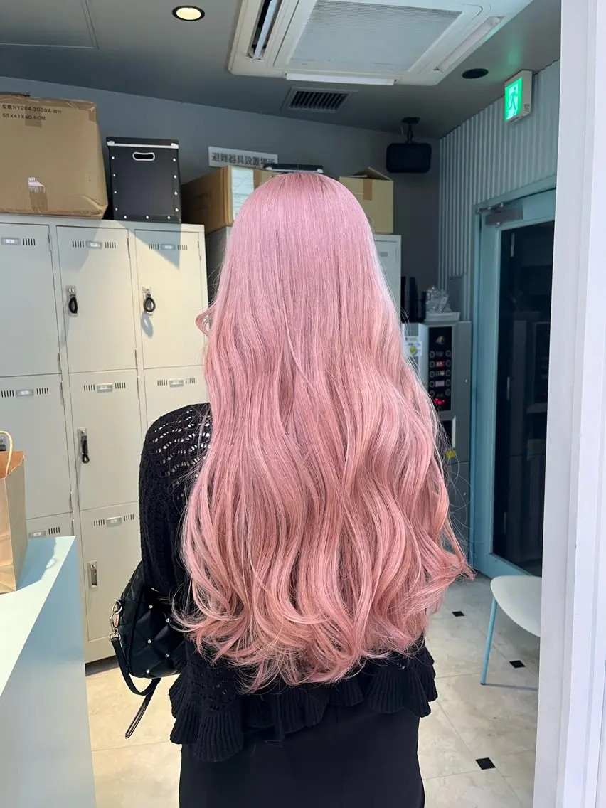 ロング カラー ヘアカラー トリートメント ブリーチカラー 🩵MIZUKIのヘアスタイル